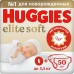Подгузники Huggies Elite Soft для НЕДОНОШЕННЫХ до 3.5кг 50шт